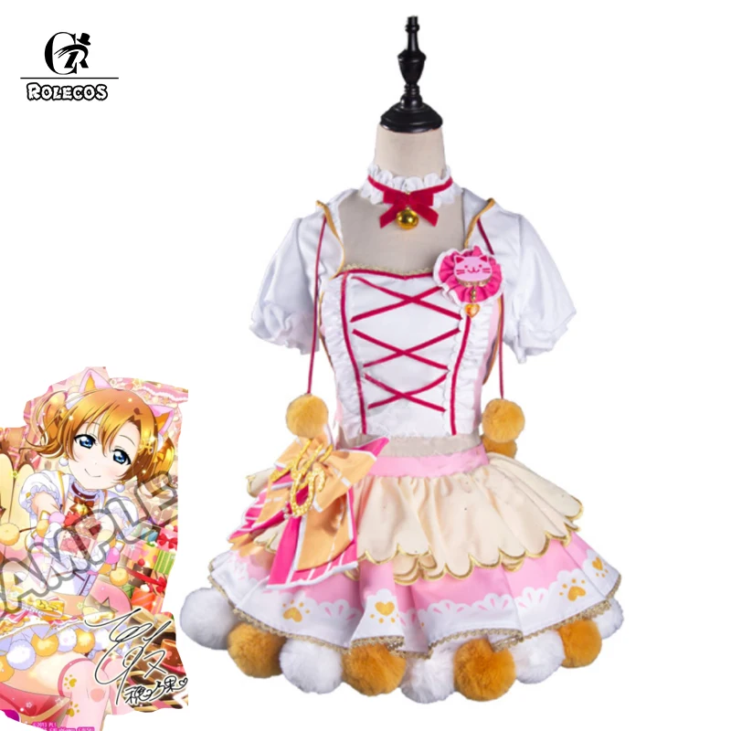 

ROLECOS Anime Lovelive Minami Kotori Cat Girl All Member Cosplay Nico Yazawa Costume Double Pony Tail Lovely Full Set Love live