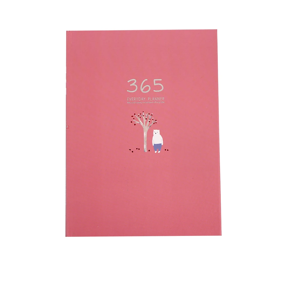 Дневник, блокнот s A5, белый цвет слоновой кости, канцелярские принадлежности, пишущие вопросы, резьба, кавайные подарки, офисный школьный журнал, милый - Цвет: Pink