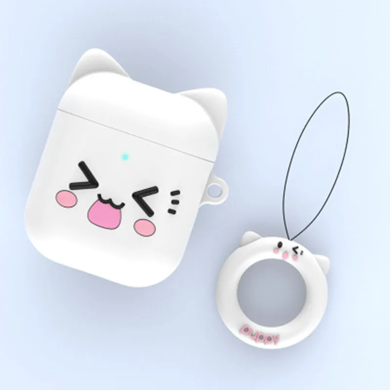 

Cartoon Cute box Wireless Bluetooth Headset Case For Apple Airpods 1 Earphone soft Silicone Cover For Airpods 2 Protective Cases