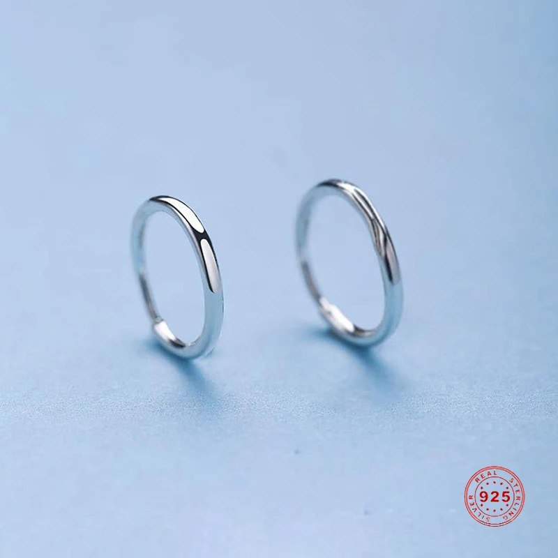 

Doreen Box Glossy/Spiral Circle 925 Sterling Silver Spiral Earrings Trendy Simple Hoop Earrings For Women & Girl Jewelry 1 Pair
