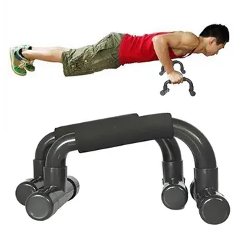 

1pair Gym Exercise Push Up Bar Non Slip Portable Home Abdomen Foam Handles Stand Body Building I Shaped Training For Workout