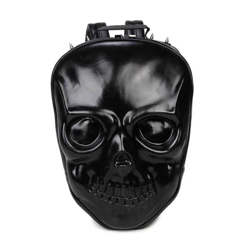 

Men Skull shape Backpack Men PU Leather Backpack For Teenagers Casual Men Backpacks Large Capacity Laptop Backpack Travel Bag