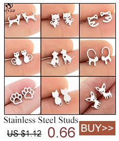 Fashion Earings Jewelry Silver Color Small Pearl Cat Stud Earrings for Women Girls Summer Daisy Flower Earring pendientes mujer