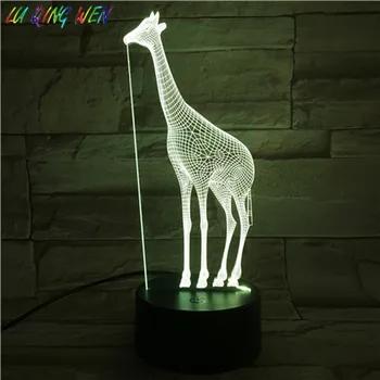 

Animal 3d Led Night Light Giraffe Table Lamp Kids Baby Nightlight Bedroom Decoration Light Child Holiday Gift Night Lamp Giraffe