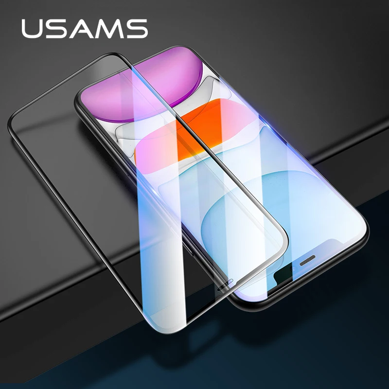 USAMS пленка из закаленного стекла для iphone 11 pro Max, защитная пленка на весь экран для iphone 11, новинка, ультратонкая пленка 0,33 мм
