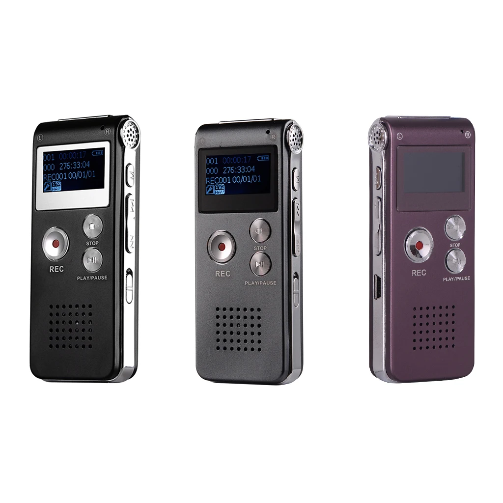 8GB Клип USB Цифровой диктофон Аудио Диктофон Запись Ручка MP3 плеер