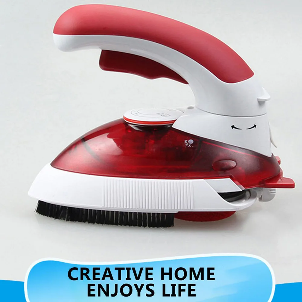 

Mini Portable Foldable Electric Steam Iron For Clothes Baseplate Handheld Flatiron For Home Travelling