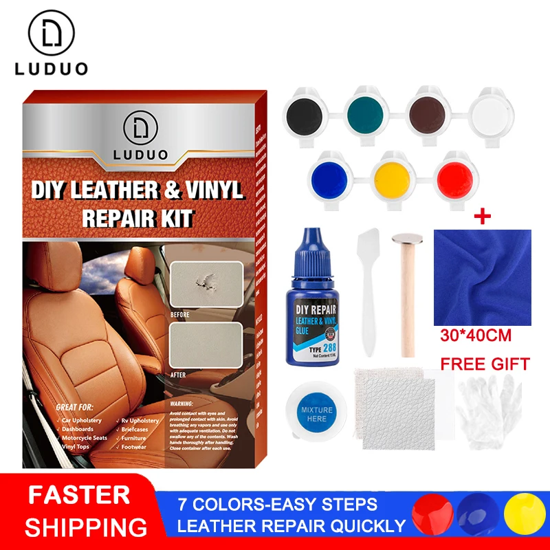 Luduo Diy Liquid Leather Repair Kit Vinyl Furniture Paint Car