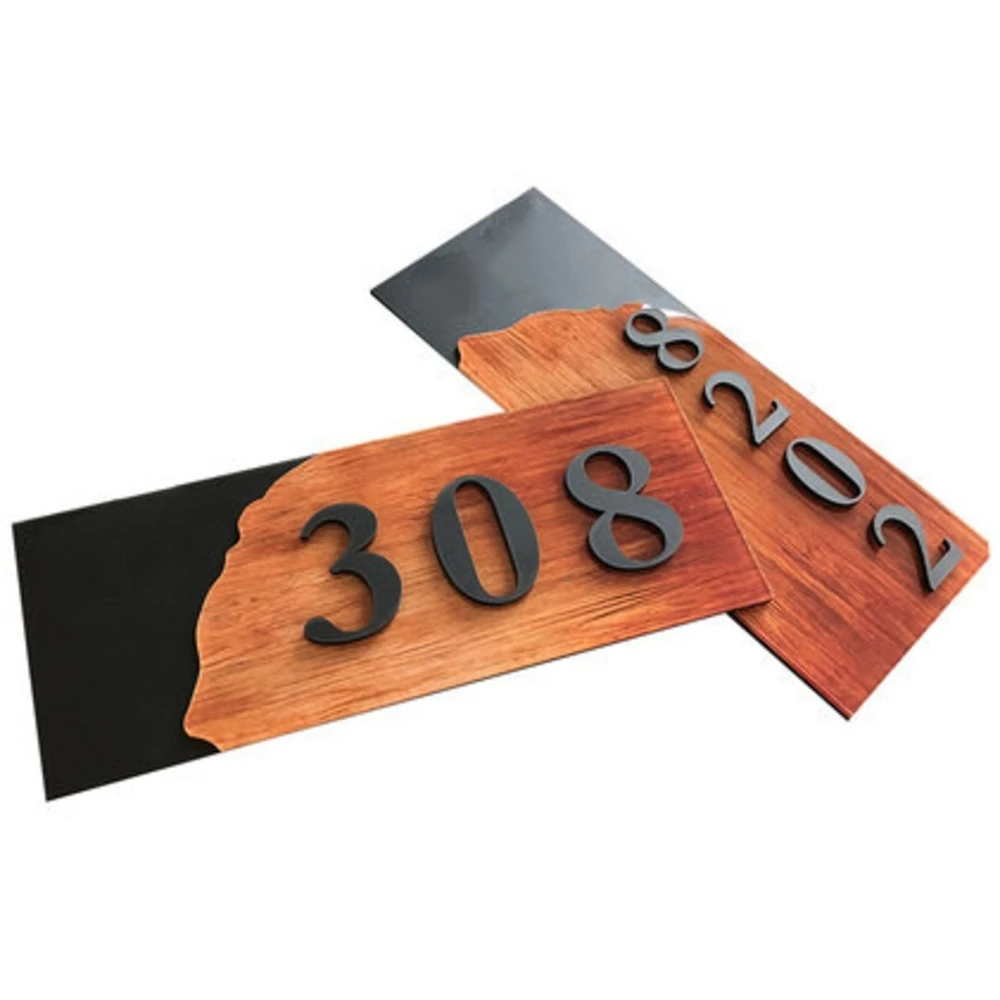 20x8cm House Numbers Acrylic Home Hotel Room Apartment Door Number Plate Creative Signage Customization Address Plaque 6 in very big house number plate outdoor door address number anti rust screw mounted outdoor address sign figures for the house
