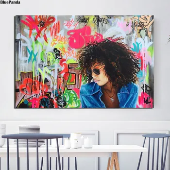 

Graffitis On The Wall Canvas Prints Picture Modular Paintings For Living Room Poster On The Wall Home Decoration