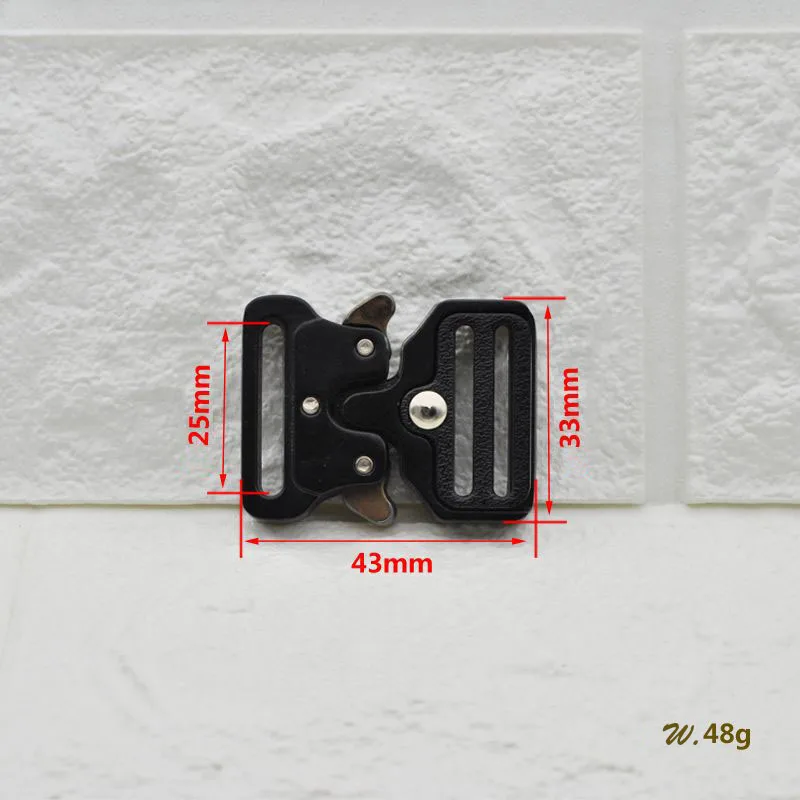Тактическая пряжка для ремня Военная Высококачественная Мужская Пряжка Кобра металлическая многофункциональная спортивная застежка на крючок регулируемая застежка - Цвет: Black 25mm