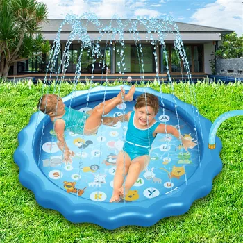 

Outdoor water spray mat lawn spray pool water spray toy fountain mat water mat Water Games Beach Pad Mat g3