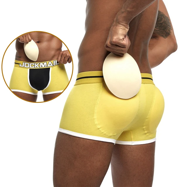 Mens Underwear Boxer Mesh Mens Padded Underwear Boxer with Hip Pad Boxers  butt lifting/enhancement Hips Butt Lift Body Shaper - AliExpress