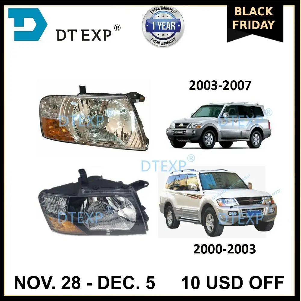 Фара для Pajero V73 V75 V77 головы лампы для montero 2000-2007 mr548035 mr548036 mn133753 mn133754