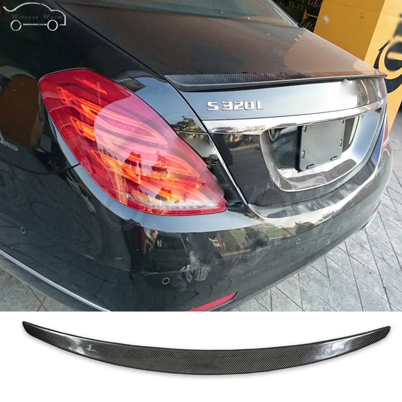 Багажник спойлер W222 углеродного волокна заднее крыло для Mercedes-Benz S-Class S320 S400 S350 S450 S500 автомобильный комплект кузова-UP