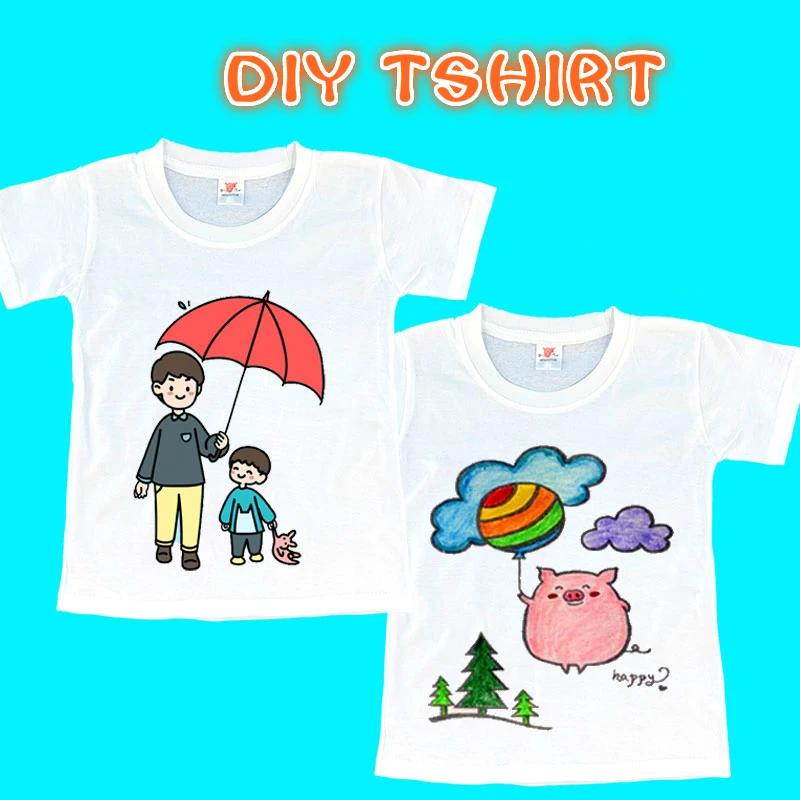 Educational Toys For Children DIY Drawing T Shirts Coloriage Enfant Kindergarten Colorful Graffiti Spirograph T Shirts For Gift