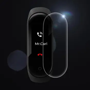 

Screen Protector For Miband 4 Anti Scratch HD Glass self-adhesive Film Cover Case for Xiaomi Mi Band 4 Screen Protective Films