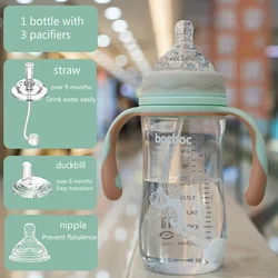 Vaso de agua para niños, vasos de alimentación de bebé, a prueba de fugas, para aprendizaje