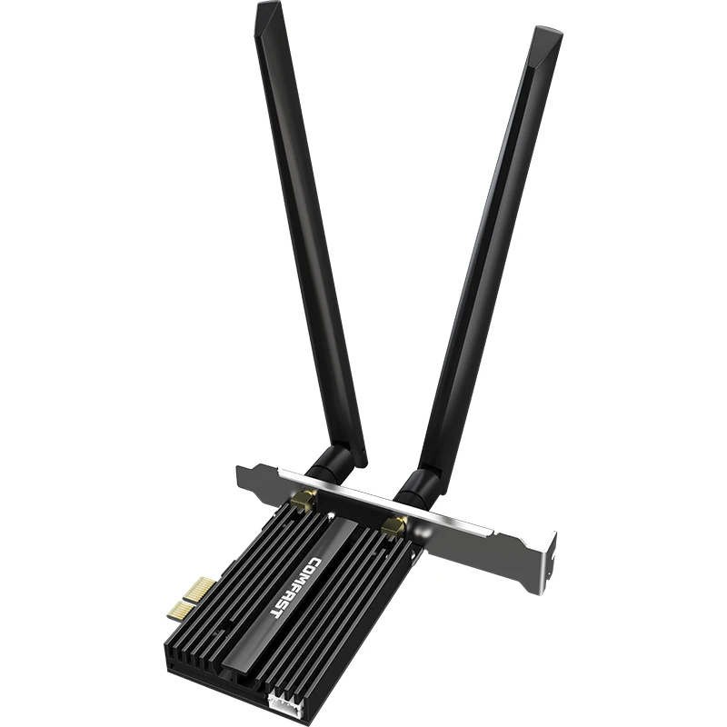 Tri Banda Intel Ax210 Amd Rz608 Wi-fi sem Fio 6e 802.11ax 5374m 3000m Desktop Pcie Placa de Rede sem Fio Bluetooth 5.2 Suporte 6g - Imagem 2