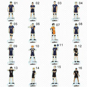 

15 cm Anime Haikyuu!! Acrylic Desk Stand Figures Models Volleyball Teenagers Figures Plate Holder Stand Model Plate Decor Gift