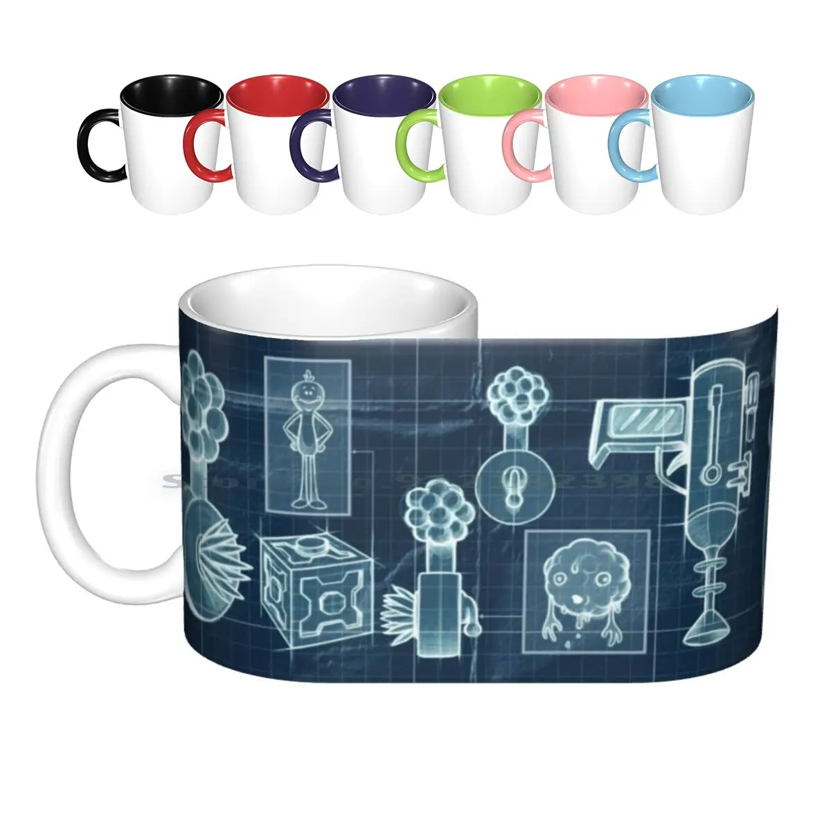 - Schematic #2 Ceramic Mugs Coffee Cups Milk Tea Mug Blueprint Engineering X Ray Xray Gadgets Plumbus Freeze | Дом и сад