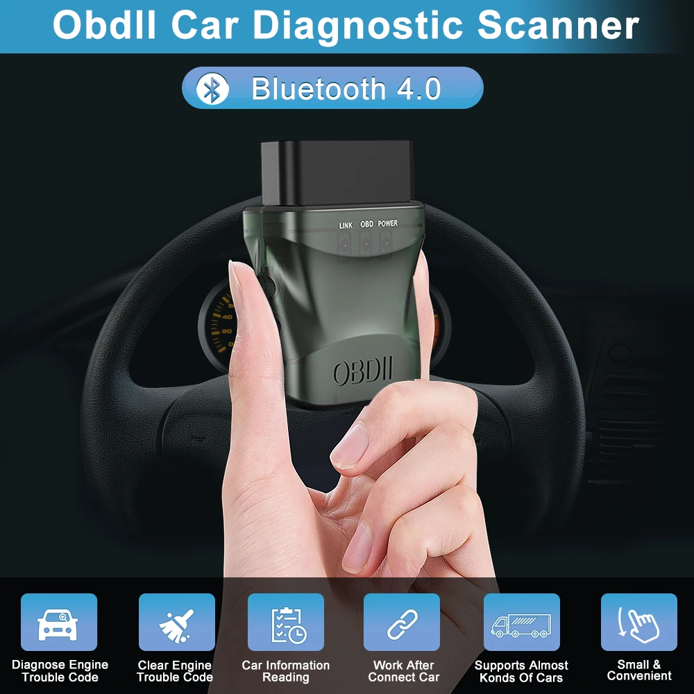 extractme scanner mini elm leitor de código obd para ios android pc carro ferramenta de diagnóstico