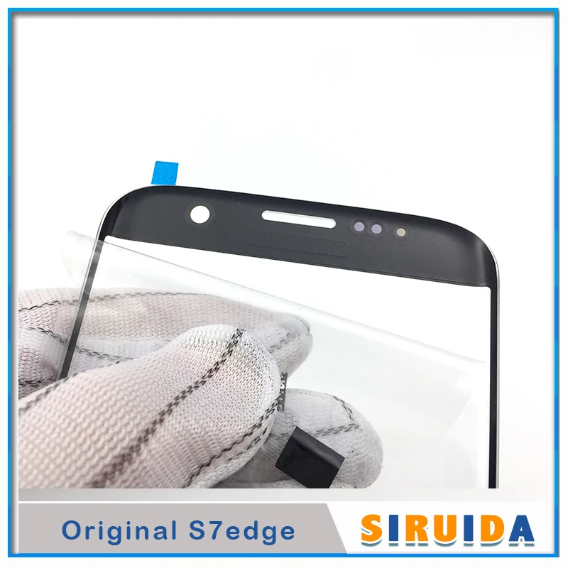 Для samsung s7 edge S7edge G935F G935A ЖК-дисплей передний Внешний сенсорный экран Стекло Замена объектива+ наклейки+ Инструменты