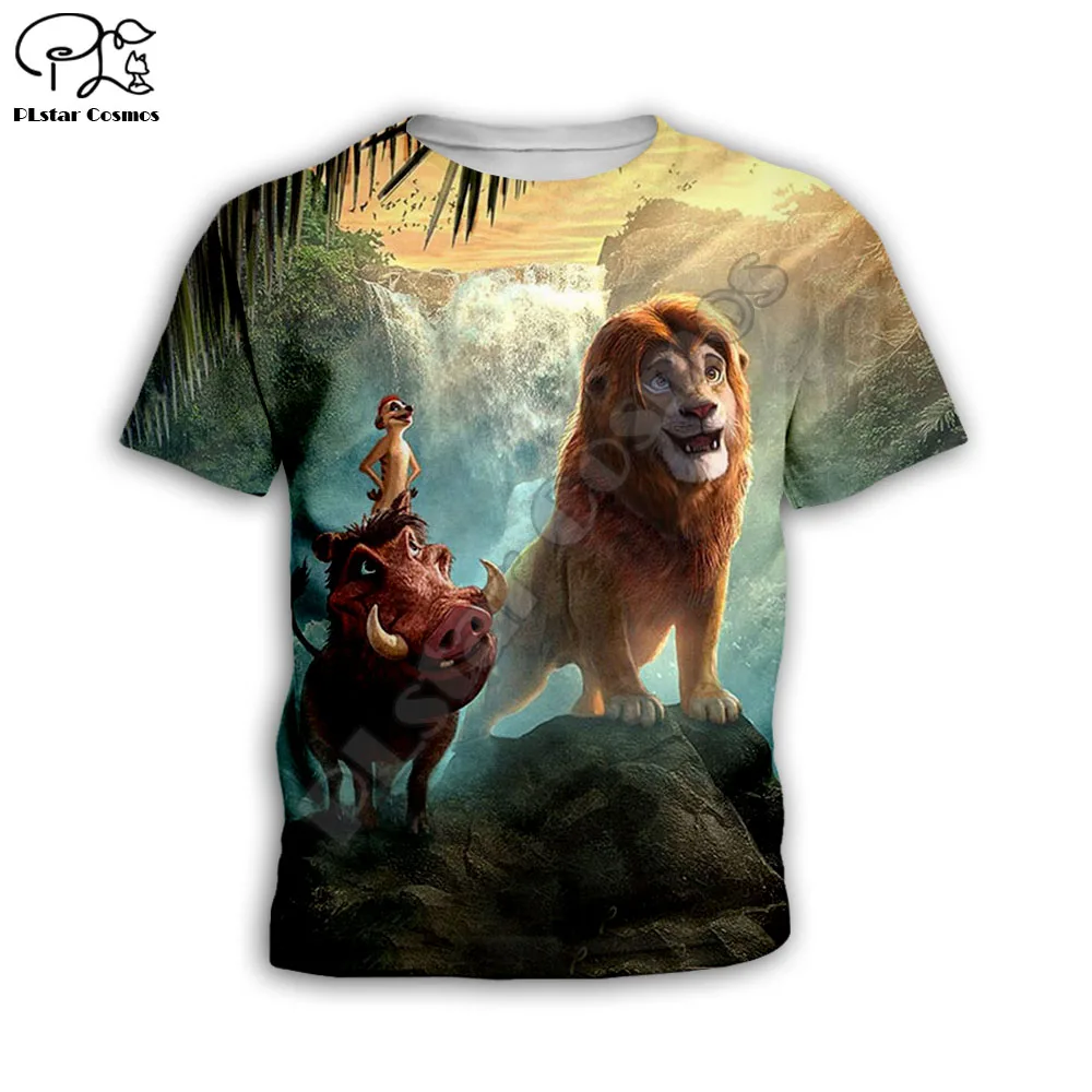 Детские футболки с капюшоном с 3D принтом «Король Лев», «Simba mufasa», свитшоты, детская одежда, топы с длинными рукавами на молнии для мальчиков и девочек