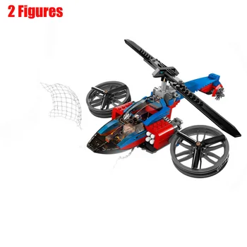 

DC Super Helicopter Heroes Building Blocks Sets Model Educational Assemblage 7106 Bricks Toys For Children