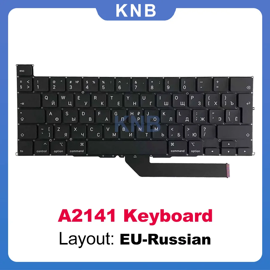 Новая клавиатура с русской раскладкой для MacBook Pro Retina 16 дюймов A2141 2019 года |