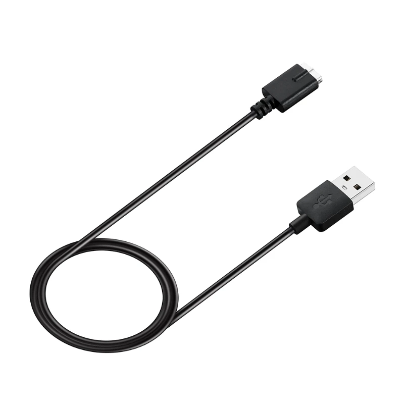 Черный 1 м usb кабель для зарядки шнур быстрое зарядное устройство линия для Polar M430 бег часы D08A