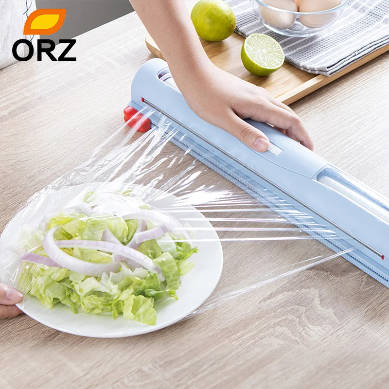 Пластиковый диспенсер для обертывания кухонная липкая пищевая пленка резки