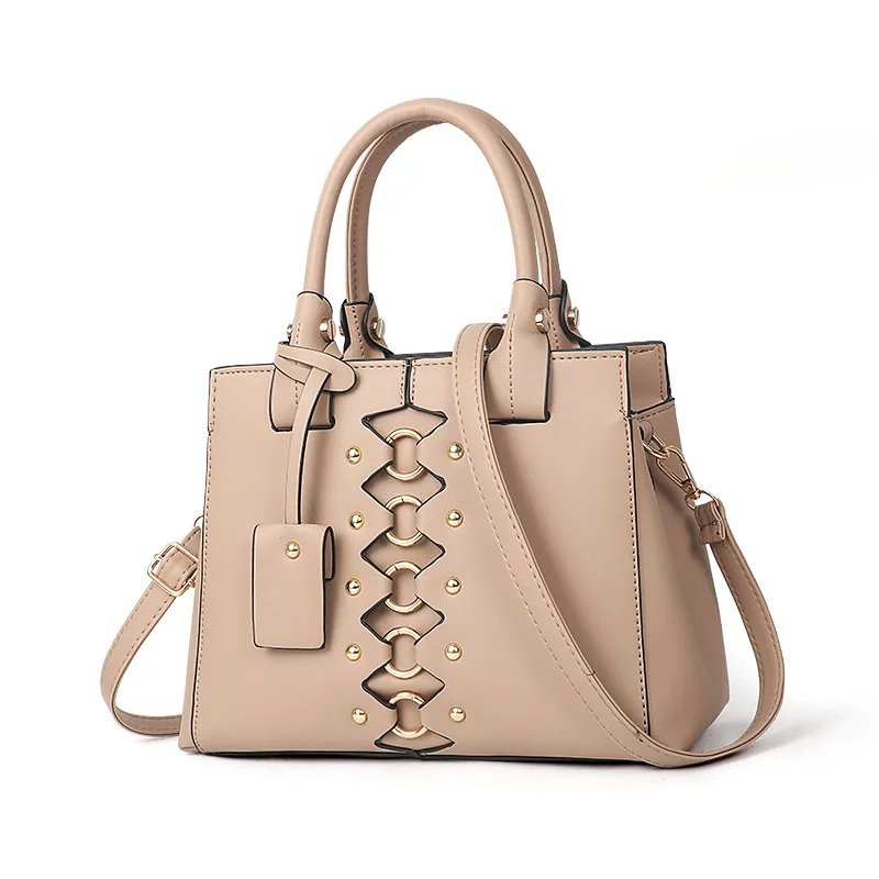 ZMQN Handbags For Women Cute Pink Luxury Shoulder Bag Leather Hand Bag Candy Solid Handbag Hgigh Quality Torebki Damskie A849 - Цвет: Khaki