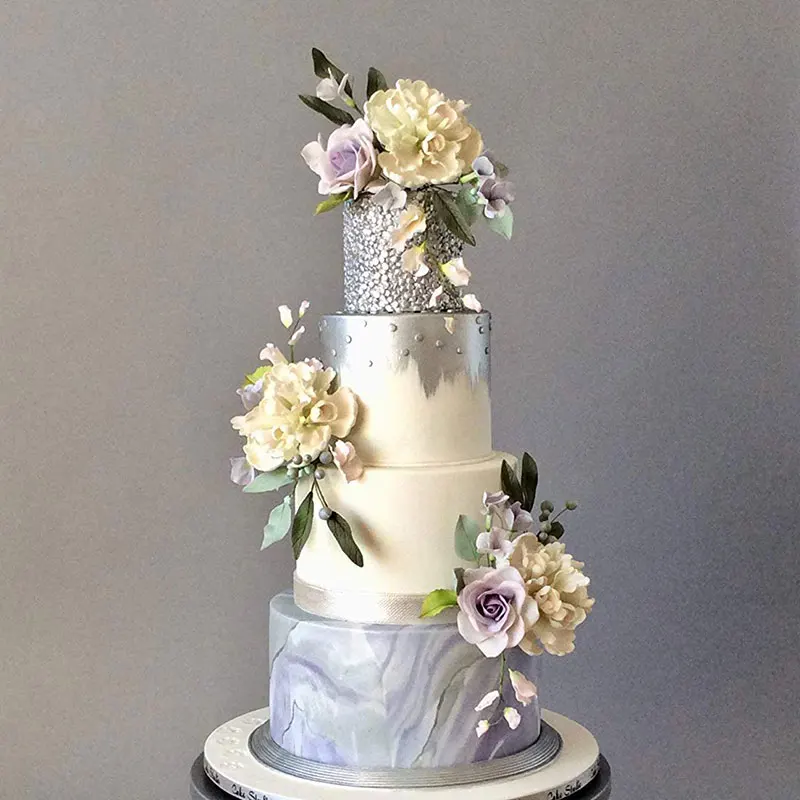 Sugarcraft жемчужный торт границы силиконовые формы помадка формы DIY свадебный торт украшения инструменты Конфеты глина шоколадные формы для мастики