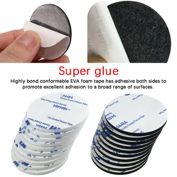 

Round Square 1mm Thickness Strong 3M Double-sided Adhesive Tape Car Sticker for L Home Use 10pc 20mm 30mm 50mm