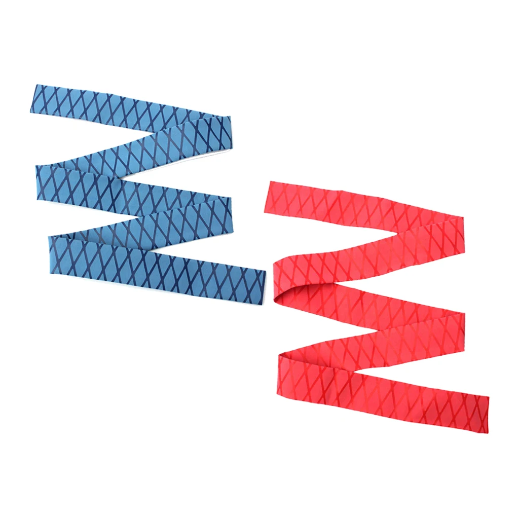 2pcs Waterproof Non Slip Silicone Rubber Wrap Fishing Rod Heat Shrink Sleeve Fishing Accessories