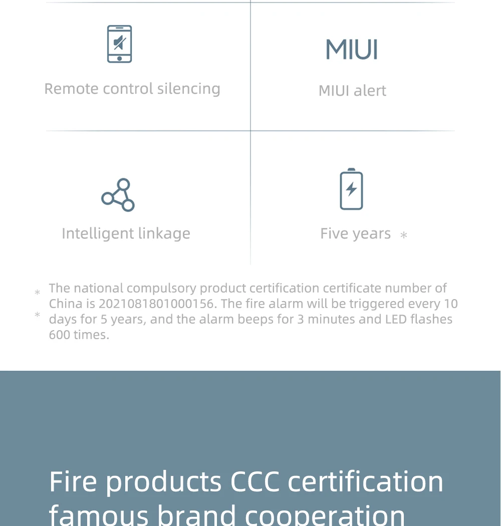 Xiaomi Mijia Honeywell Smoke fire sensor Alarm Detector Audible Visual Smoke Sensor Remote Mi Home Smart APP Control