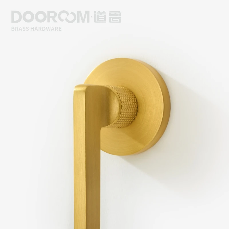 Dooroom латунный дверной рычаг бесшумный черный золотой интерьер для спальни ванной