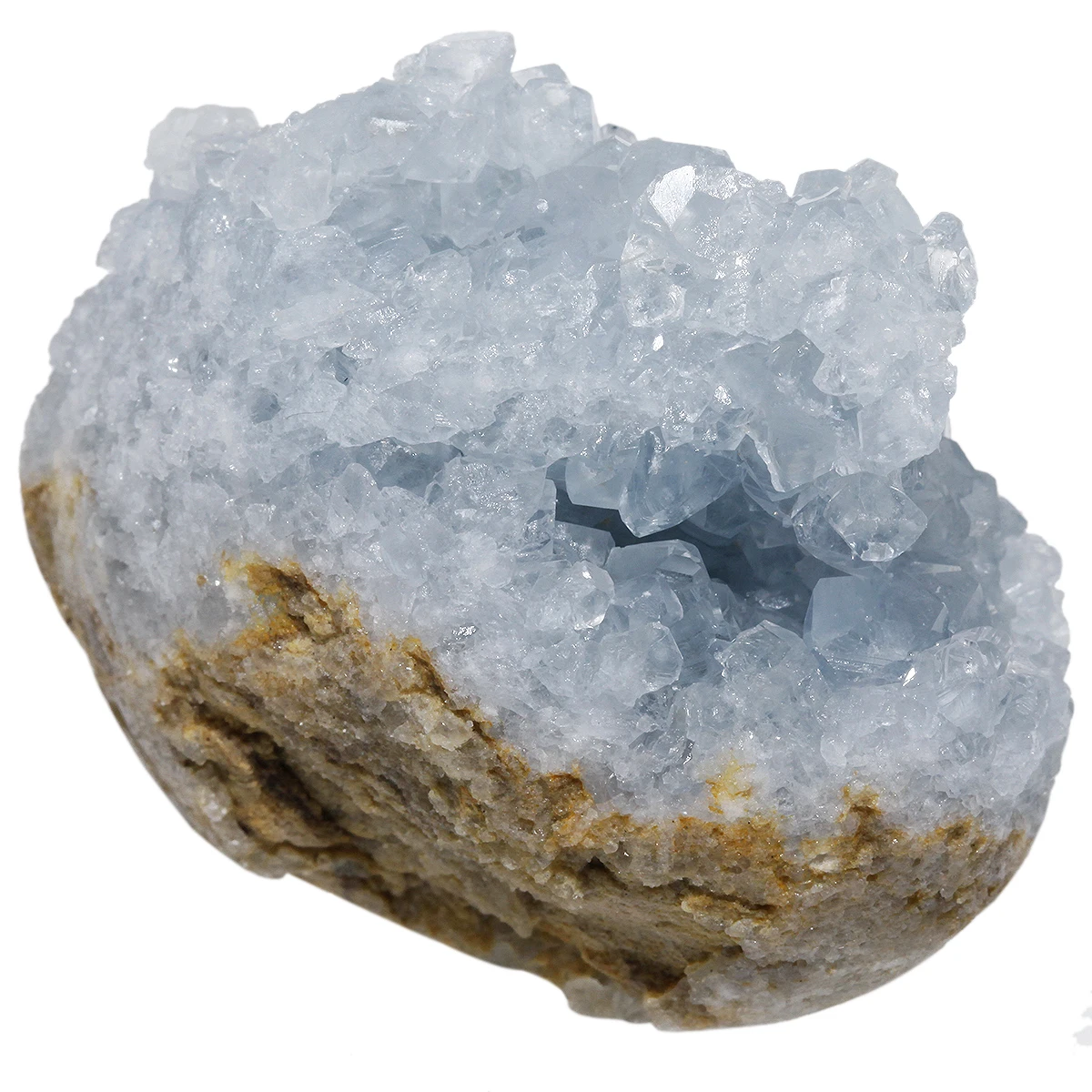 TUMBEELLUWA Natural Blue Celestite Crystal Cluster Reiki Healing Specimen Home Decor Ornaments Random Size 150-220g tumbeelluwa titanium coated ab crystal cluster druzy geode heart shape gemstone figurine for meditation reiki healing home decor