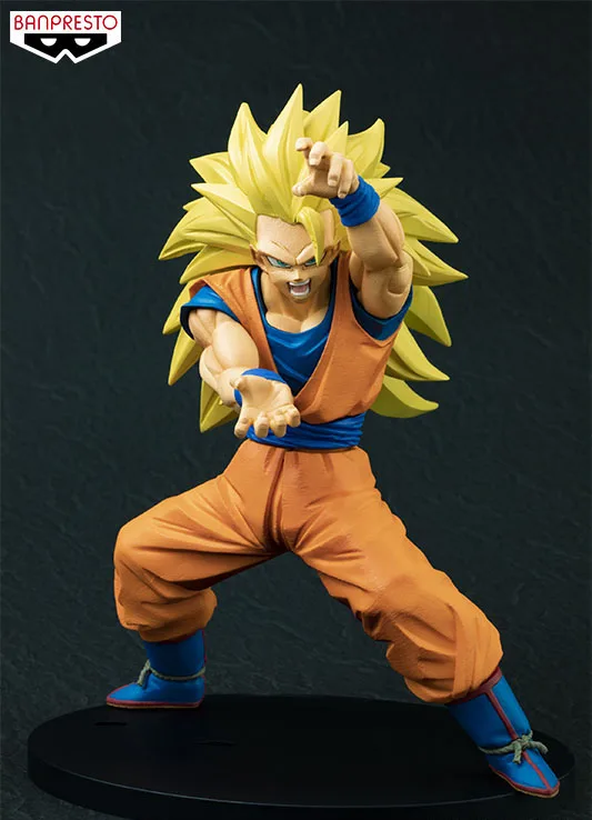 Японское аниме "Драконий жемчуг супер" Banpresto Chousenshi Retsuden Ch.4 Коллекционная Фигурка-SUPER Saiyan 3 Son Goku