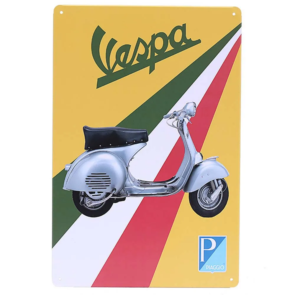 Мотоцикл Lambretta плакат Винтаж мотоцикл металлическая банка доска значки в стиле ретро пластины домашний декор для стен 20x30 см