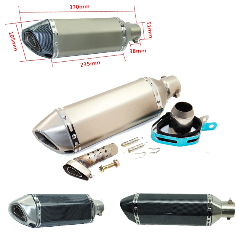 

MT03 For GSXR600 CB250 ZZR400 CBR250 CBR400 CB400 CBR1000 MT 03 MT07 Universal 35-51MM Motorcycle Exhaust Modified Muffle pipe