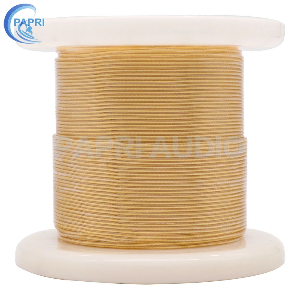 PAPRI Newest GR05 Headphone Cable DIY 4N OCC Silver Gold Plated 3Mil DIY Hifi Audio Line For Upgrade Earphone Wire
