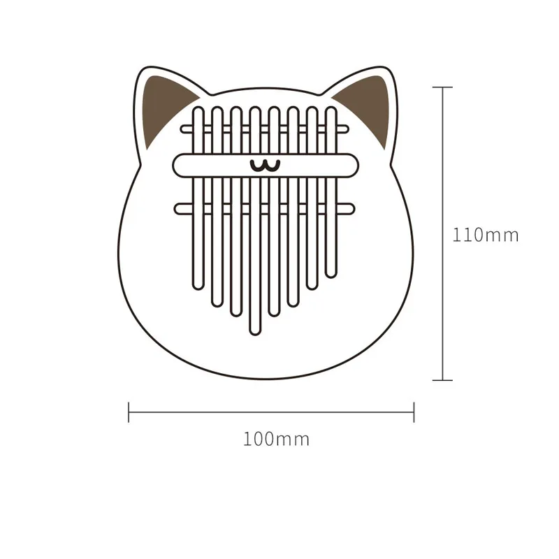 Xiaomi Mijia Vvave 8 sound floating Kalimba birch veneer material cat Shu ease pressure easy to learn children adults game gift