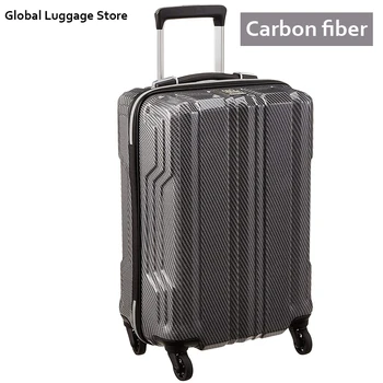 

Hot 20"24"28inch carbon fiber Rolling Luggage Ultralight carry on checked