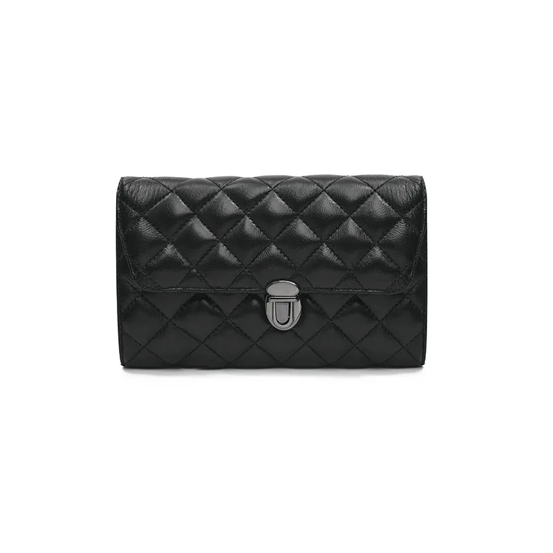 

Australia Kaqi Rhombus ka kou bao Europe natural detox zhi xuan Single-shoulder Crossbody Bag WOMEN'S Leather Bags Small Bag