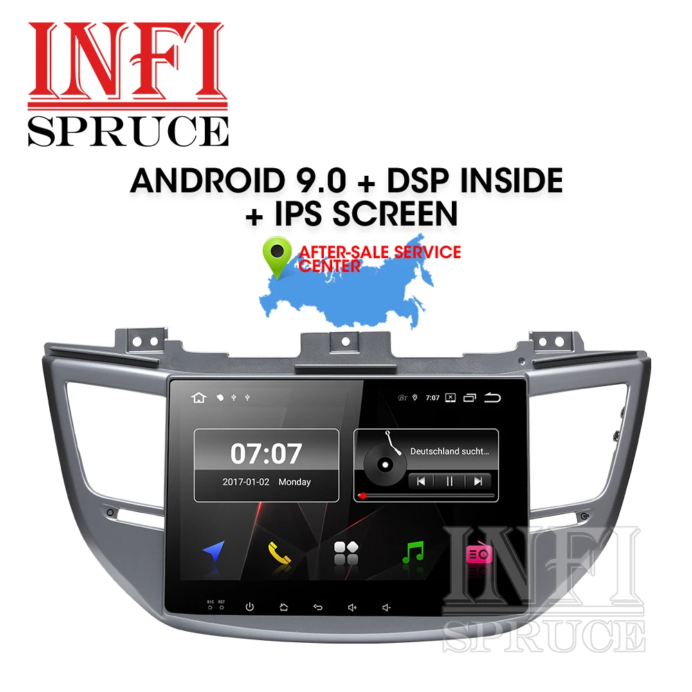 Новый автомобильный dvd плеер 32G DSP Android 9 0 для Hyundai Tucson/ ix35 2016 2017 с радио стерео gps