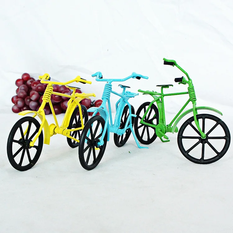 

Creative hand-made metal color bicycle model color wrought iron bicycle birthday gift home window office decoration ornaments