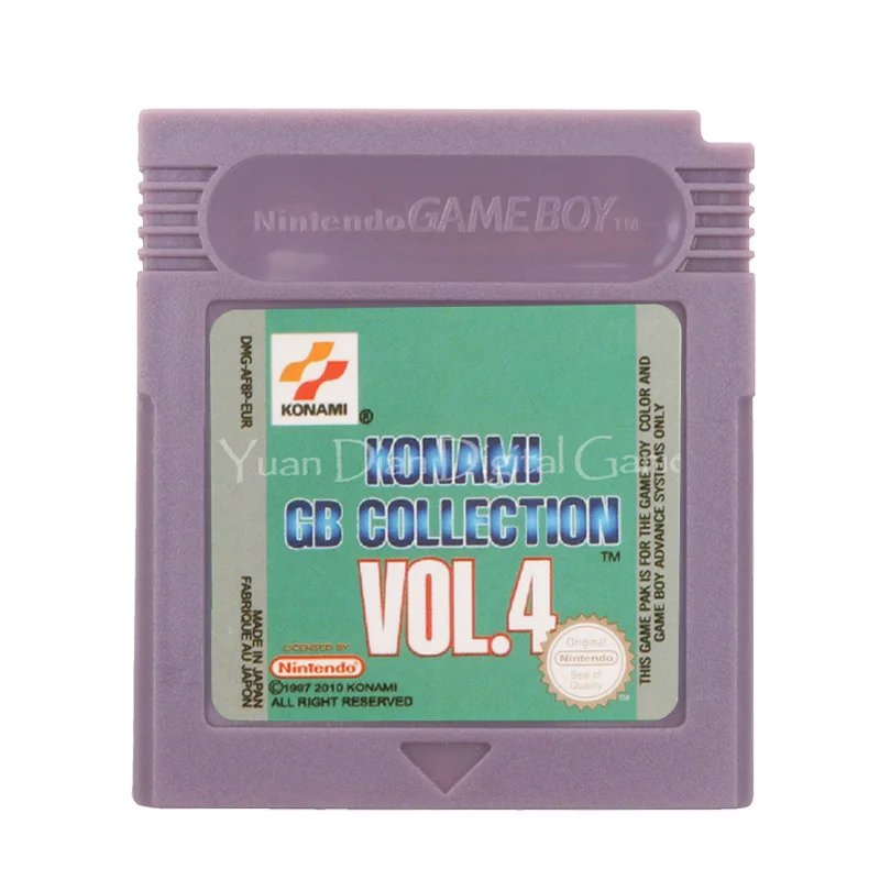 Картридж для игровой консоли Nintendo GBC карта Konami GB коллекция Vol.4 версия на