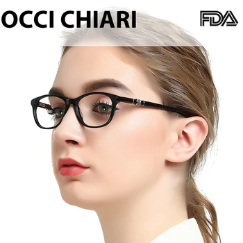

OCCI CHIARI Women's Eyeglass Frames Computer Glasses Blue Light Female Frame Optical Prescription Spectacle Small Size OC7061
